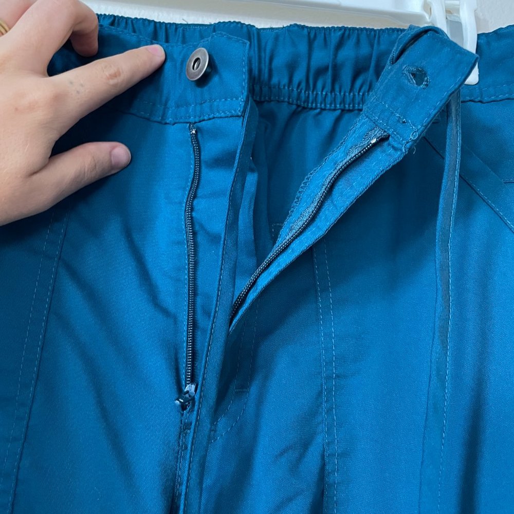 Cherokee Caribbean Blue Scrub Pants